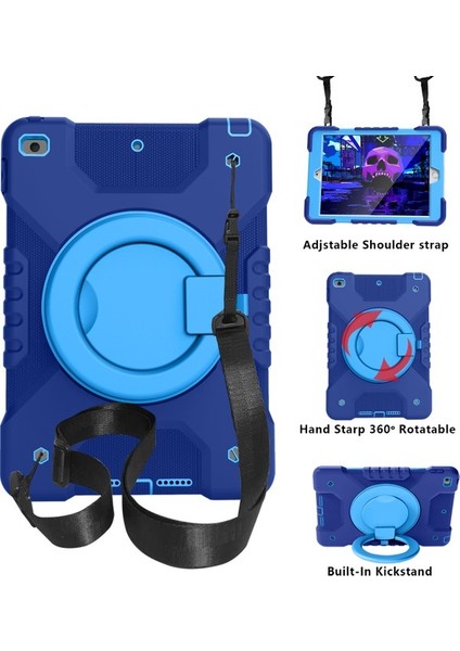 iPad Için Tablet Kılıfı - Koyu Mavi (Yurt Dışından)