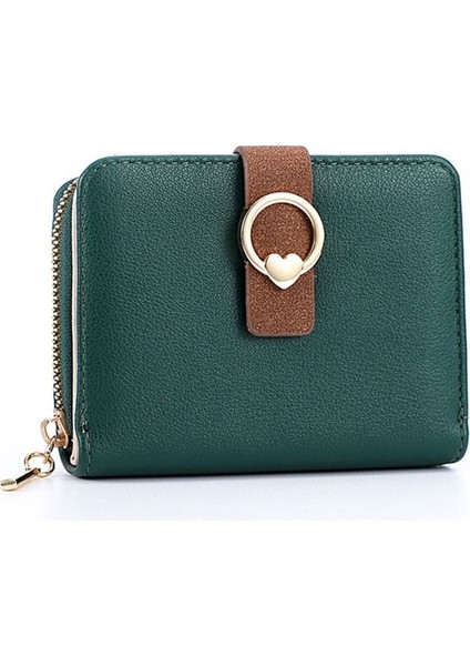 Tcherchı Kalp Çileli, Suni Deri Debriyajlı Bozuk Para Cüzdanı, Kart ve Kimlik Tutuculu Modern Mini Cüzdanlar (Yurt Dışından)