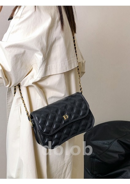 Xiaoxiang Tarzı Eşkenar Dörtgen Zincir Küçük Kare Çanta Kadınlar Için Sonbahar Yeni Moda Koltuk Altı Kadın Çantası Tek Omuz Crossbody Zincir Çanta (Yurt Dışından) indirimleri
