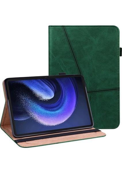 Xiaomi Pad Için 6 Pu Deri Tablet Kılıf Hat Kartı Yuvaları Stand Folio Cover (Yurt Dışından)