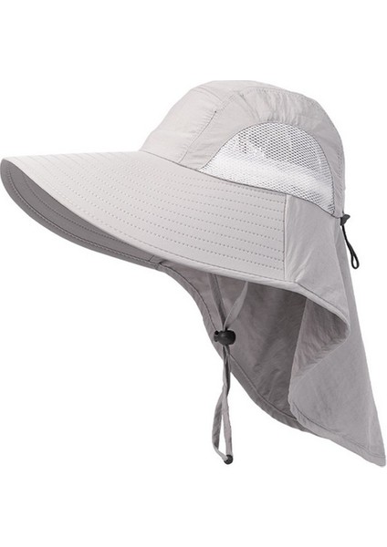 Güneş Vizorlu Balıkçı Şapkası - Açık Gri (Yurt Dışından) fiyatları