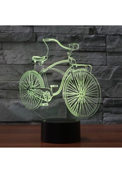 3D Bisiklet Bisiklet Gece Lambası Masa Masası Optik Hasta (Yurt Dışından) fırsatları