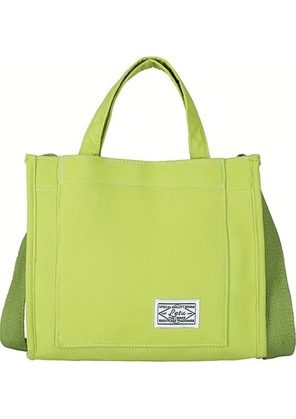 Tcherchı Kadınlar Için Kadife Tote Çantası, Retro Çizgili (Yurt Dışından)