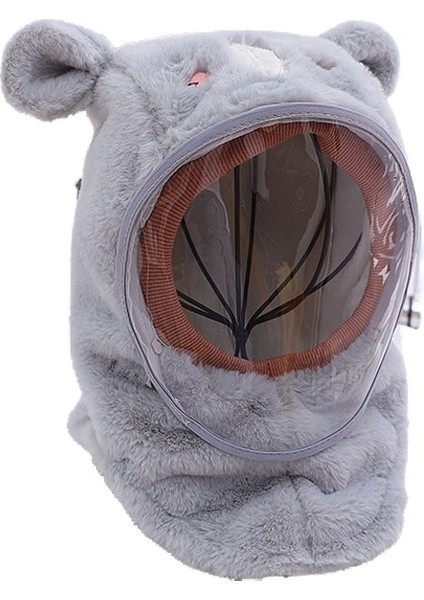 Kışın Sıcak Tutan Hepsi Bir Arada Koruyucu Maske, Kulak Koruması ve Polar Bebek Şapkası (Yurt Dışından)