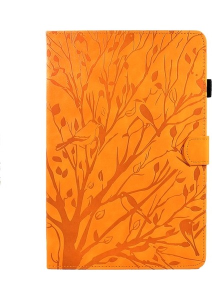 Samsung Galaxy Sekmesi Için A8 10.5 2021 X200 X205 / 2022 Stand Tablet Kılıf Deri Kart Tutucu Ağaç Kapağı (Yurt Dışından)