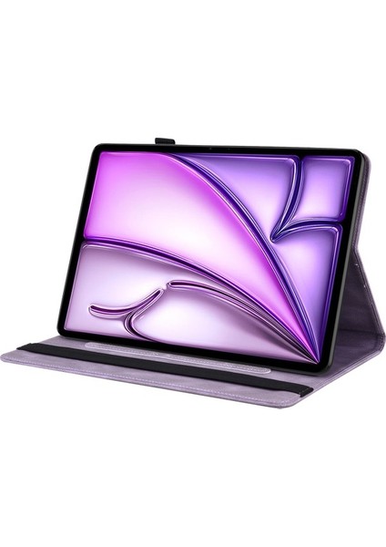 iPad Air 11 2024 Pu Deri Flip Kart Yuvaları Tablet Kapağı (Yurt Dışından)