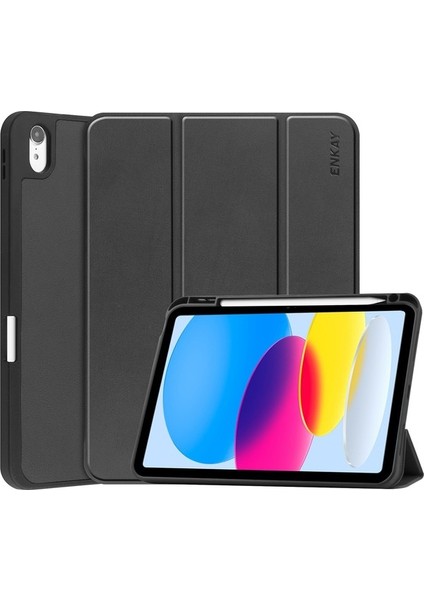 iPad 10.9 2022 Için Pu Deri Akıllı Kılıf (Yurt Dışından)