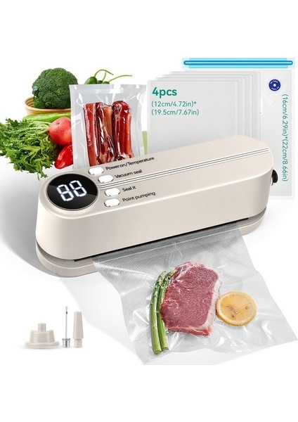 Çok Fonksiyonlu 1200MAH Taşınabilir Gıda Mühürleyici, Otomatik Atıştırmalık Mühürleme Sistemi, USB Vakum Mühürleyici (Yurt Dışından) fiyatları