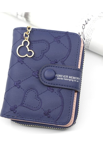 Kısa Fermuar Tokalı Cüzdan Debriyajı Bozuk Para Cüzdanı (Yurt Dışından)