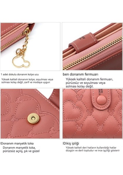 Kısa Fermuar Tokalı Cüzdan Debriyajı Bozuk Para Cüzdanı (Yurt Dışından) fırsatları