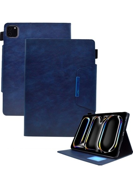 iPad Pro 11 2024 Manyetik Toka Pu Deri Akıllı Tablet Kapağı (Yurt Dışından)