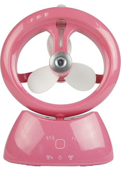 Mini USB Şarj Edilebilir Sprey Fan Öğrenci Yurt Ofis Masaüstü Sessiz Fan Buzlu Matcha Green (Yurt Dışından)