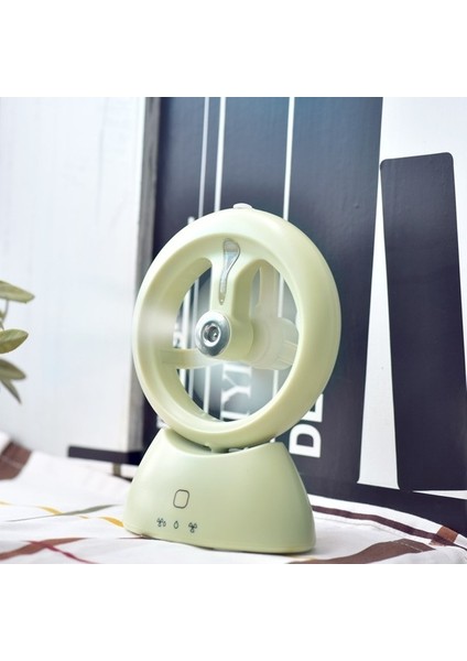 Mini USB Şarj Edilebilir Sprey Fan Öğrenci Yurt Ofis Masaüstü Sessiz Fan Buzlu Matcha Green (Yurt Dışından) fiyatları
