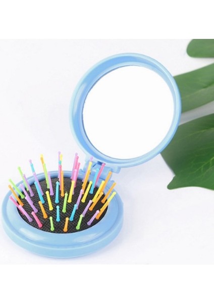 10 Adet Trav Taşınabilir Katlanır Büyücü Ayna Tarağı Siyah (Yurt Dışından)