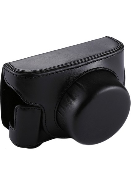Panasonic Lumix Gf7 / Gf8 / Gf9 Için Kayışlı Pu Kamera Çantası Siyah (Yurt Dışından)