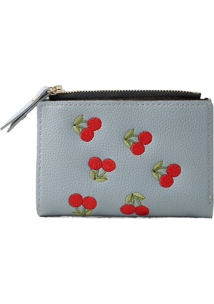 Kiraz Işlemeli Kısa Cüzdan (Yurt Dışından)