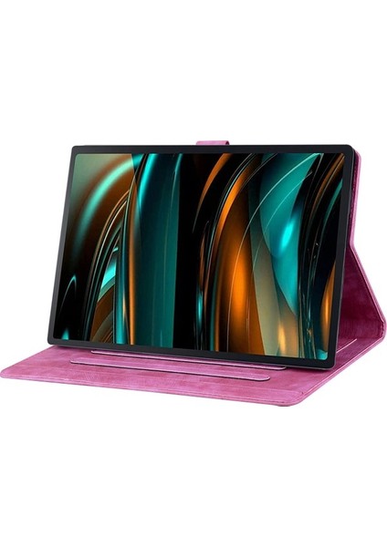 Lenovo Xiaoxin Pad Pro 12.7 Inç Kart Yuvaları Deri Tablet Standı Folyo Kapak (Yurt Dışından)