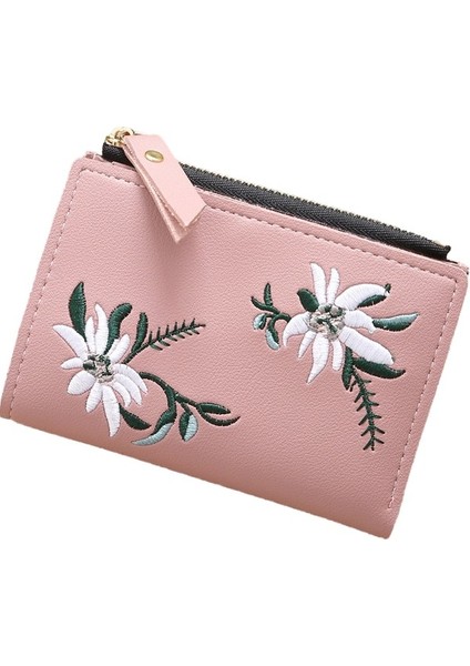 Kadın Işlemeli Ince Fermuarlı Cüzdan (Yurt Dışından) fiyatları