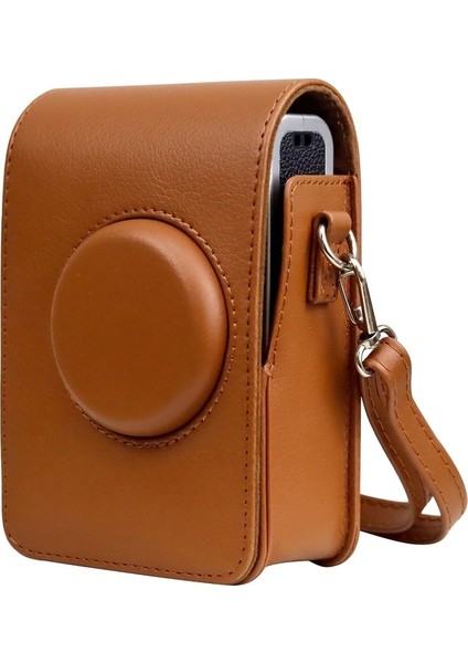 Fujıfılm Instax Mini Evo Için Tam Vücut Deri Kılıf Çanta Siyah (Yurt Dışından)