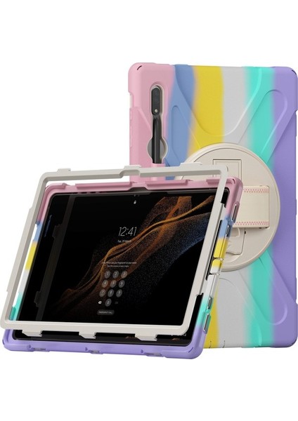 Galaxy Tab S8 Ultra Için Tablet Kılıfı - Pembe (Yurt Dışından)