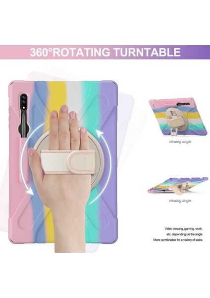 Galaxy Tab S8 Ultra Için Tablet Kılıfı - Pembe (Yurt Dışından)