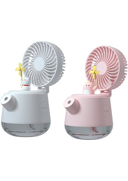 A04A USB Sevimli Pet Kettle Sprey Masaüstü Fan Pembe Küçük Dinozor (Yurt Dışından)