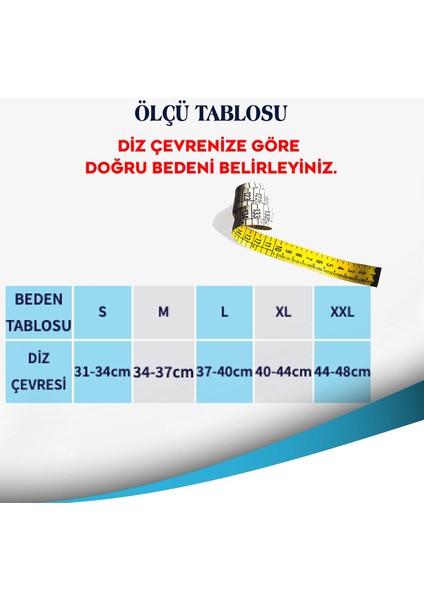 Sol diz için vizor code 508 patellar stabilizasyon dizliği, beden S, yön sol, Türkiye üretimi fiyatları