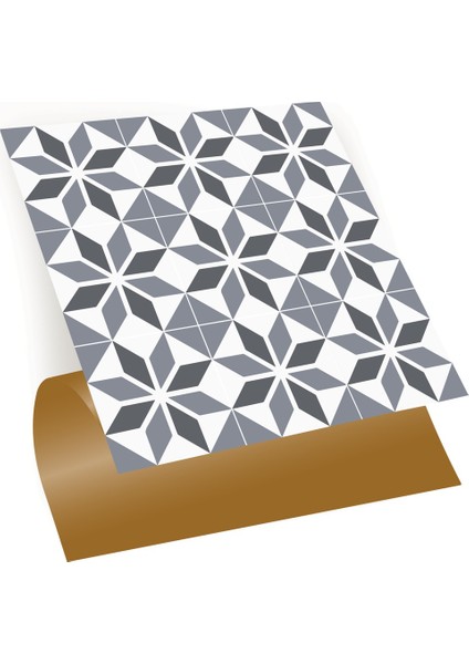 Kendinden Yapışkanlı Geometrik 037 Desenli Pvc Karo 30X30 cm (33 Adet) 3m2