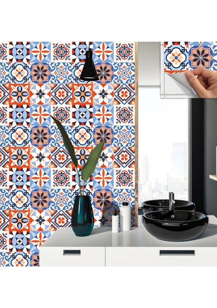 Kendinden Yapışkanlı Tezgah Arası Kaplama Meksika 019 Karma Desenli Pvc Karo 30X30 cm (33 Adet) 3m2 fırsatları