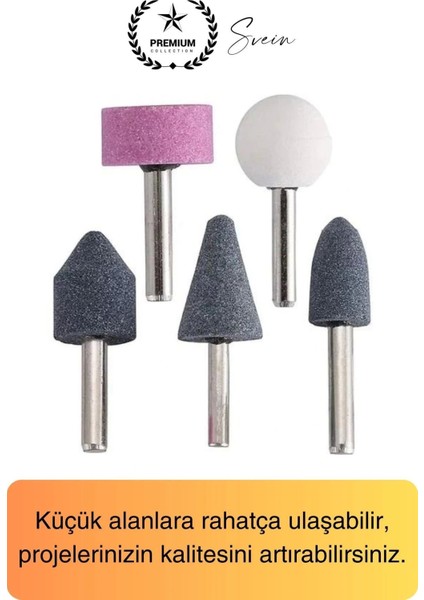 5 Parça Hobi Gravür Dremel Taşlama Ucu Mini Metal Ahşap Oyma Seti Parlatma Zımparalama Fırçalama fırsatları