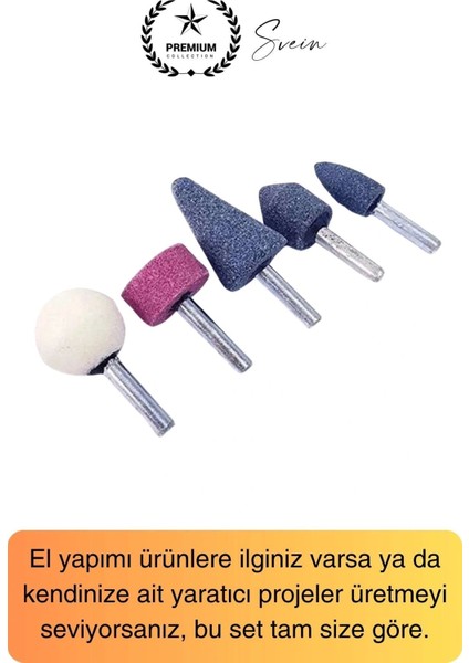 5 Parça Hobi Gravür Dremel Taşlama Ucu Mini Metal Ahşap Oyma Seti Parlatma Zımparalama Fırçalama indirimleri