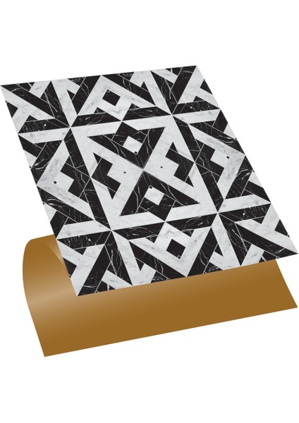Kendinden Yapışkanlı Silinebilir Mermer 008 Desenli Pvc Karo 30X30 cm (33 Adet) 3m2