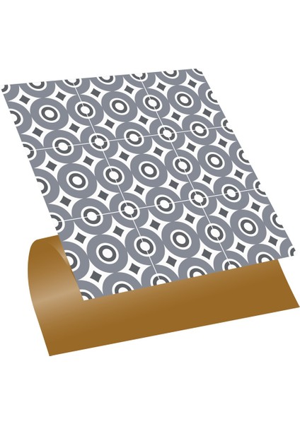 Kendinden Yapışkanlı Geometrik 042 Desenli Pvc Karo 30X30 cm (33 Adet) 3m2