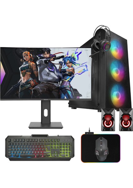 Gmx7764 İ7 12.Nesil 12700K 32Gb Ddr4 512Gb M2 Nvme 8Gb Rtx4060Tı 27" 165Hz Oyun PC