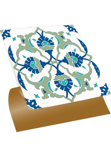 Kendinden Yapışkanlı Çini 01 Desenli Pvc Karo 30X30 cm (33 Adet) 3m2