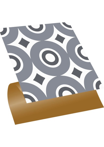 Kendinden Yapışkanlı Geometrik 06 Desenli Pvc Karo 30X30 cm (33 Adet) 3m2
