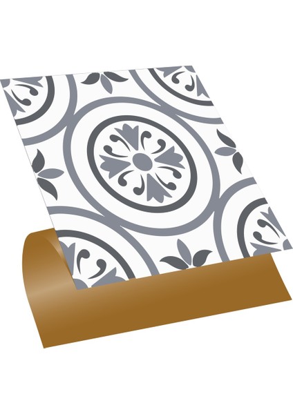 Kendinden Yapışkanlı Geometrik 03 Desenli Pvc Karo 30X30 cm (33 Adet) 3m2
