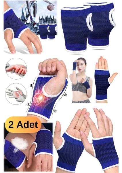 Elastik Bilek Desteği, Spor ve Fitness İçin, Standart Beden