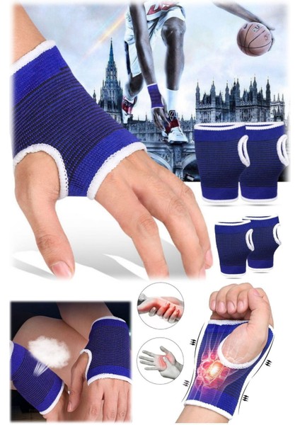 Elastik Bilek Desteği, Spor ve Fitness İçin, Standart Beden indirimleri