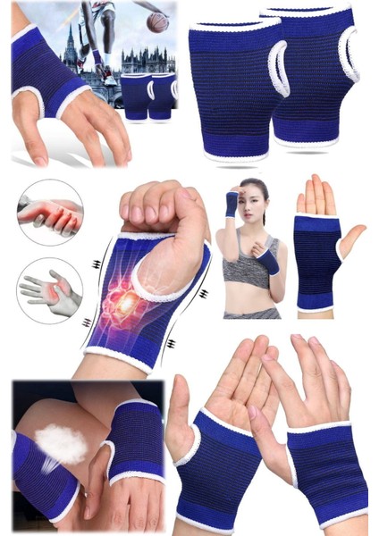 Elastik Bilek Desteği, Spor ve Fitness İçin, Standart Beden