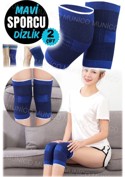 Yumuşak ve Esnek Spor Dizlik, Waffle Dokulu, Tek Beden, Unisex, Yüksek Konfor