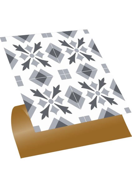 Kendinden Yapışkanlı Geometrik 032 Desenli Pvc Karo 30X30 cm (33 Adet) 3m2
