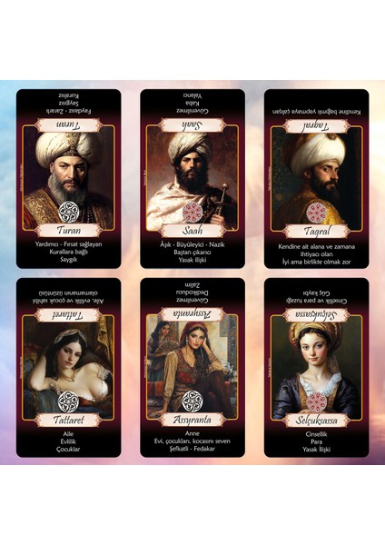 Mistik Katina Aşk Falı Kehanet Tarot Destesi / Açıklamalı 68 Kart
