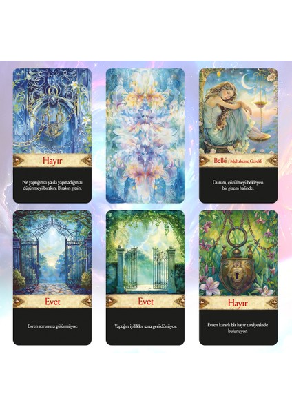 Evrenden Cevaplar Tarot Kehanet Destesi / 90 Açıklamalı Evet Hayır Belki Kartı fiyatları