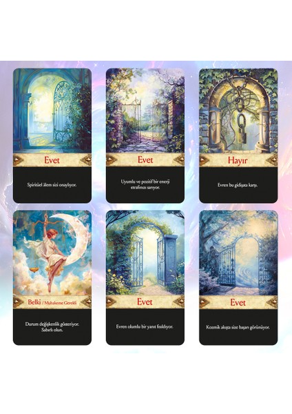 Evrenden Cevaplar Tarot Kehanet Destesi / 90 Açıklamalı Evet Hayır Belki Kartı fırsatları