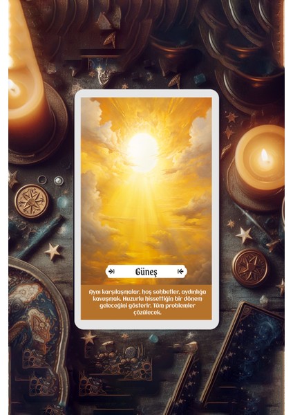 Pia Tarot Kehanet Destesi, Açıklamalı 47 Kart Kutulu Set