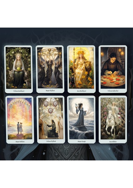 Mistik Cadı Tarot / 78 Kart ve Rehber Kitap
