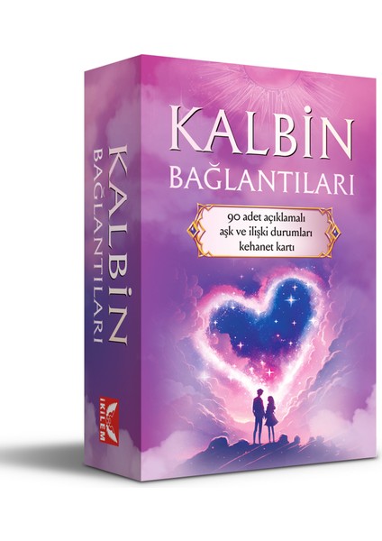Kalbin Bağlantıları / 90 Adet Açıklamalı Aşk ve İlişki Durumları Tarot Kehanet Kartı