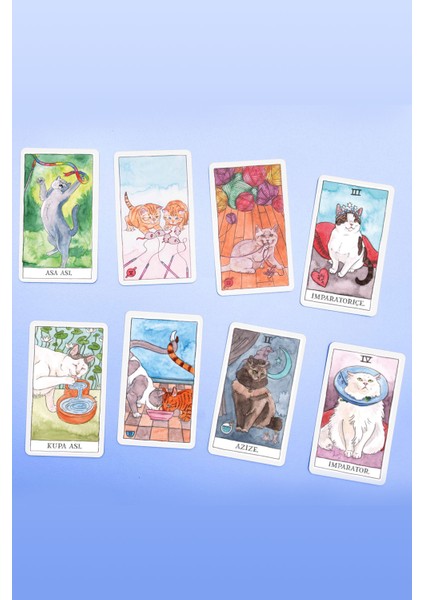 Kedi Tarot (Cat Tarot) 78 Tarot Kartı ve Rehber Kitap fırsatları