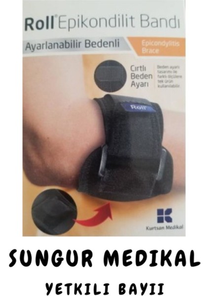 Tenisçi Dirseği Epikondilit Bandı, Ekonomik, Standart Beden ve Yön seçeneği ile